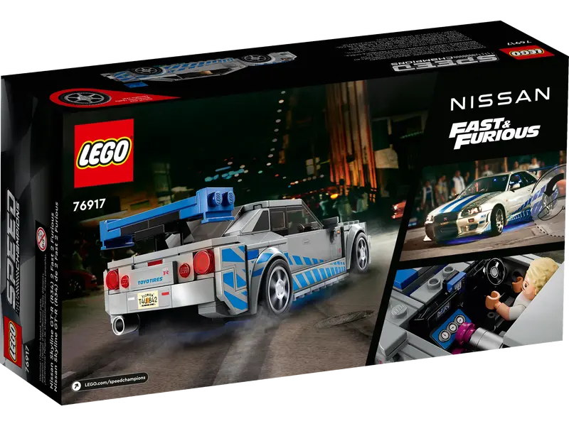 LEGO® Speed Champions 2 Fast 2 Furious – Nissan Skyline GT-R (R34) 76917