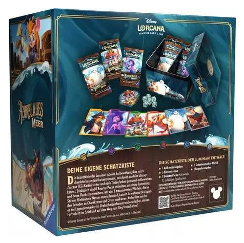 Disney Lorcana Azurblaues Meer Schatzkisteder Luminari Deutsch Rückseite