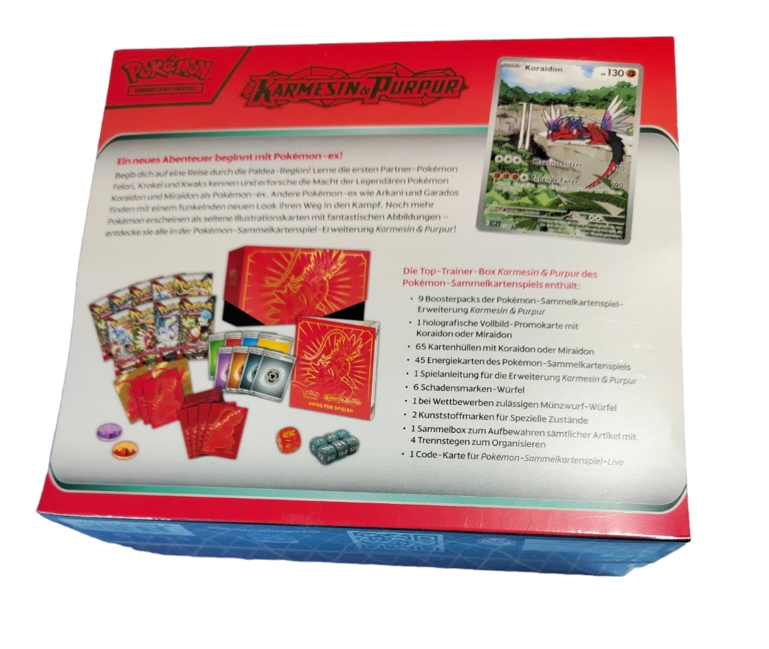 Pokemon Koraidon TTB Deutsch Rückseite