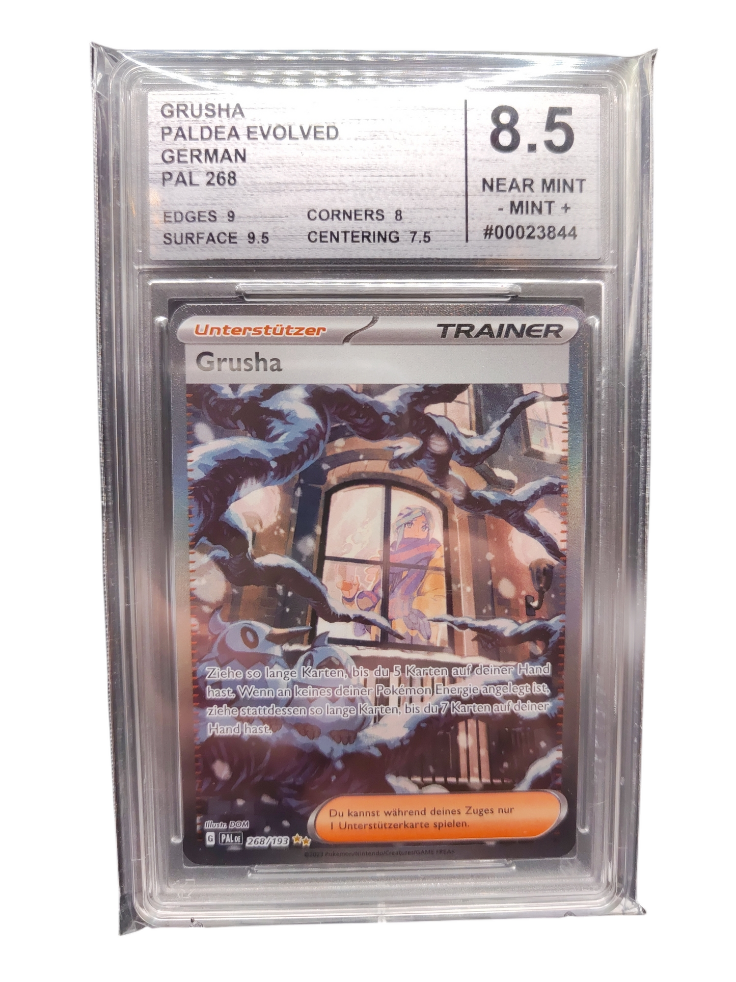 Pokémon Graded Cards - Grusha #268 PAL Deutsch - Cardmarket grading 8.5