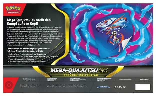 Pokémon Sammelkartenspiel - Mega Quajutsu ex - Premium-Kollektion Deutsch back