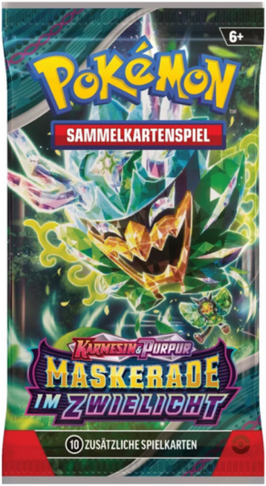 Pokémon Sammelkartenspiel Karmesin & Purpur Maskerade im Zwielicht Booster Deutsch