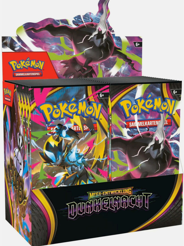Pokémon Sammelkartenspiel Mega Entwicklung Dunkelnacht Display Deutsch