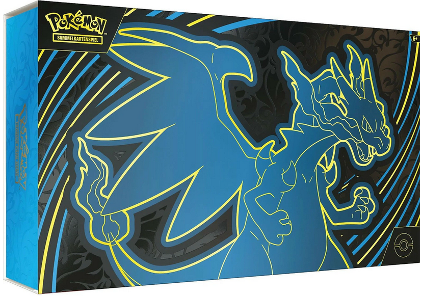 Pokémon Sammelkartenspiel Mega Entwicklung Fatale Flammen Mega Glurak X ex Ultra Premium Kollektion Deutsch