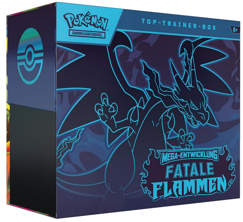 Pokémon Sammelkartenspiel Mega Entwicklung Fatale Flammen Top Trainer Box Deutsch