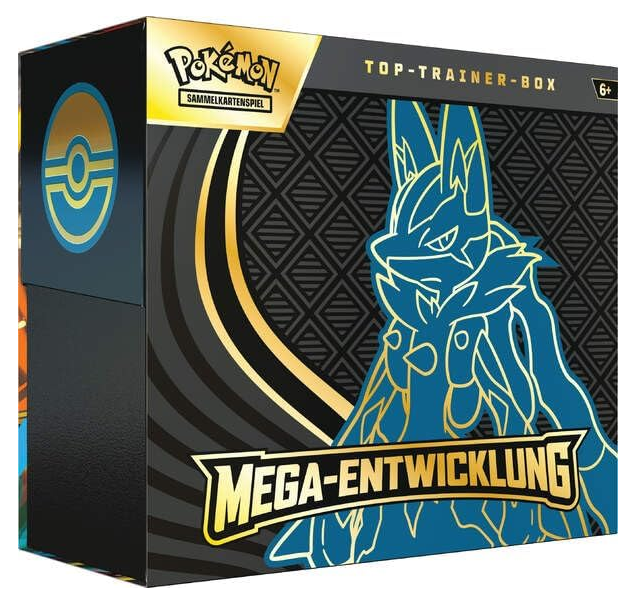 Pokémon Sammelkartenspiel Mega Entwicklung Lucario Top Trainer Box Deutsch