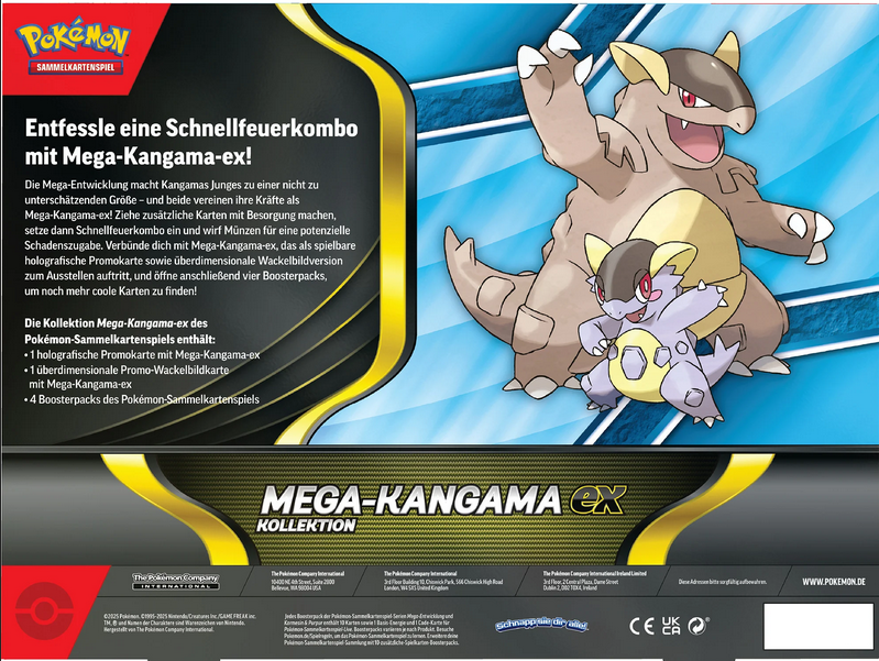 Pokémon Sammelkartenspiel Mega Kangama ex Kollektion Deutsch Inhalt