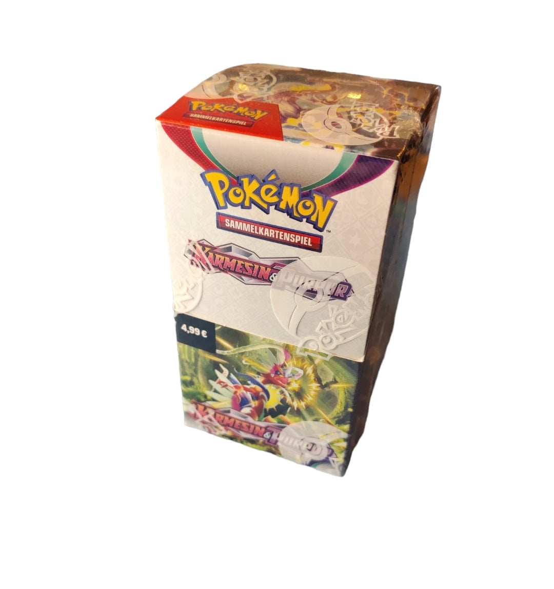 Pokémon Sammelkartenspiel - Karmesin & Purpur Display 18 Booster Deutsch