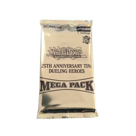 Yu-Gi-Oh! Card Game - 25th Anniversary Tin Dueling Heroes mega pack Booster 1. Auflage Deutsch